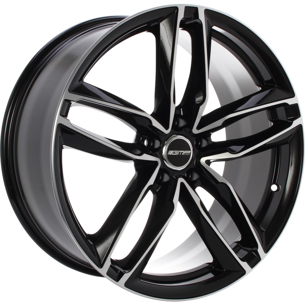 GMP WHEELS ATOM ZWART GEPOLIJST 8008519096776